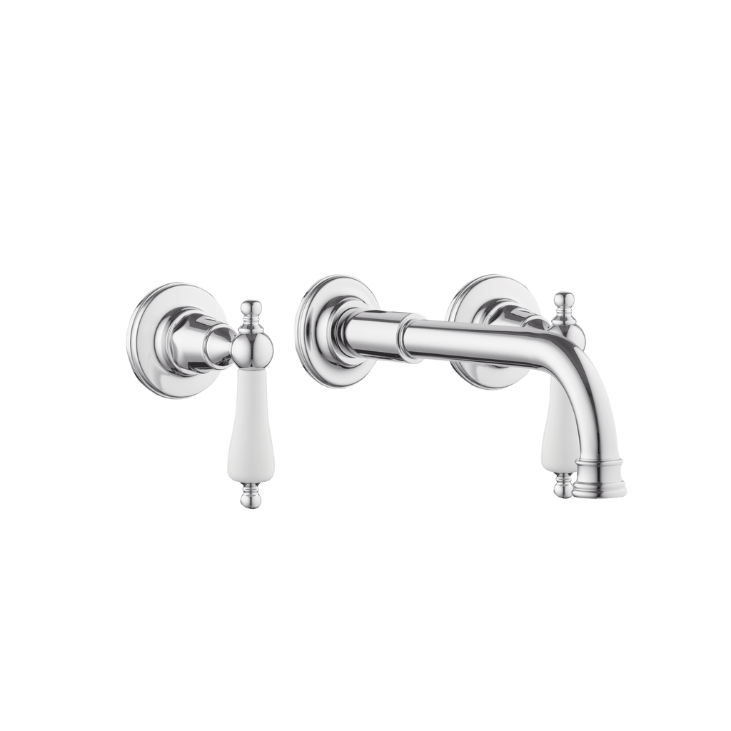 Art Deco Basin Three Hole Set
