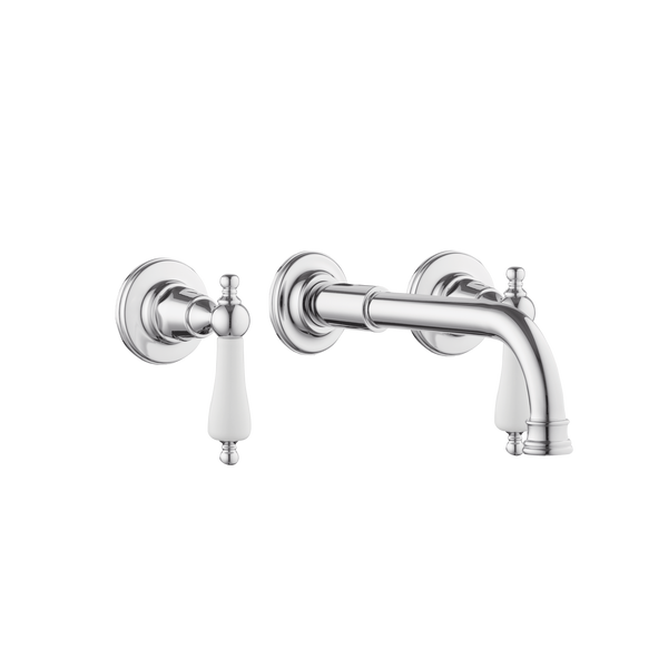Art Deco Basin Three Hole Set