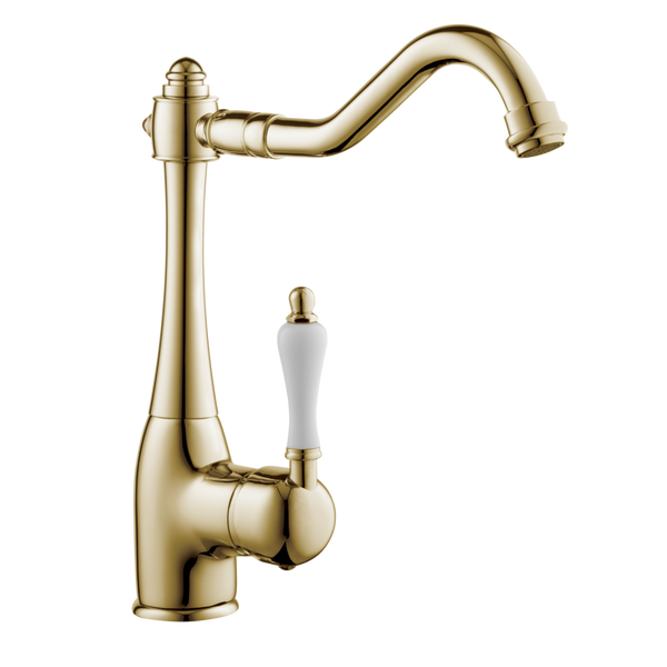 Traditional Kitchen Sink Mixer - Porcelain Lever