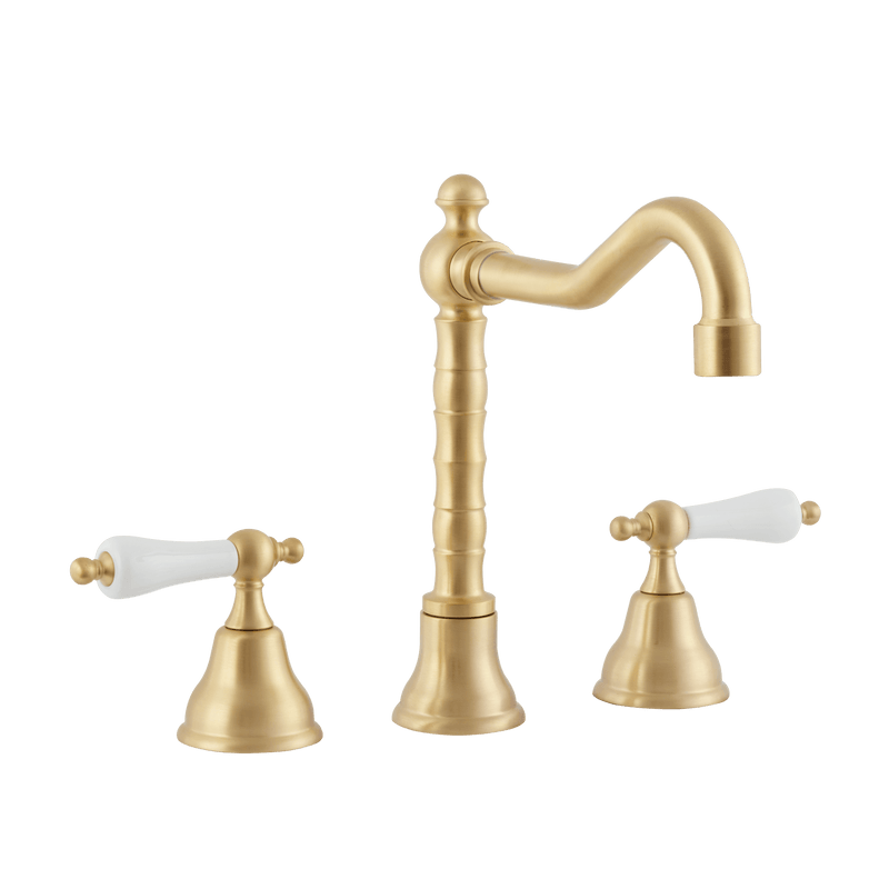 English Lever Kitchen Tap - English Tap Spout - Cross Handles