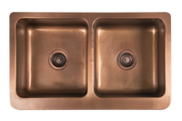 Copper Double Country Sink