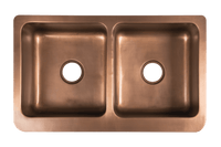 Copper Double Country Sink