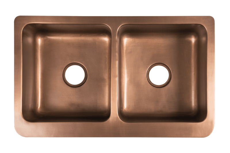 Copper Double Country Sink