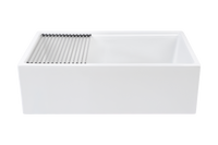 Christmas Special - Farmhouse Sink with Chopping Board, Grid, Grill, Colander & Waste - 762mm