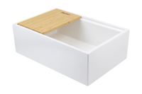 Christmas Special - Farmhouse Sink with Chopping Board, Grid, Grill, Colander & Waste - 762mm