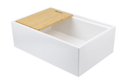 Christmas Special - Farmhouse Sink with Chopping Board, Grid, Grill, Colander & Waste - 762mm