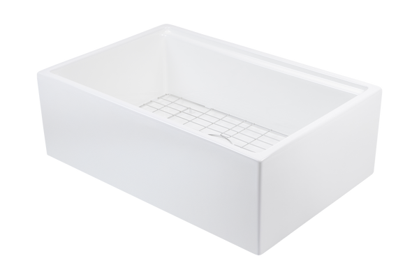 July Special - Farmhouse Sink with Chopping Board, Grid, Grill, Colander & Waste - 762mm. FREE ACCESSORIES!