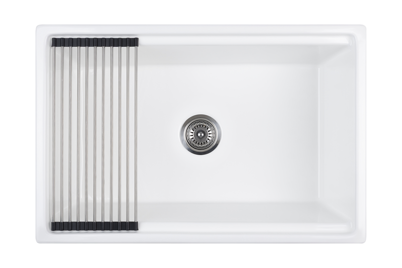 Christmas Special - Farmhouse Sink with Chopping Board, Grid, Grill, Colander & Waste - 762mm