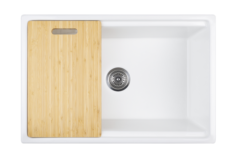 Christmas Special - Fluted Farmhouse Sink with Chopping Board, Grid, Grill, Colander & Waste - 762mm