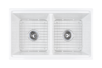 Christmas Special - Double Farmhouse Sink with Chopping Board, Grid, Grill, Colander & Waste - 840mm