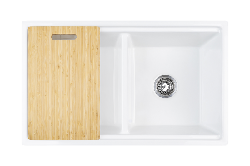 Christmas Special - Double Farmhouse Sink with Chopping Board, Grid, Grill, Colander & Waste - 840mm