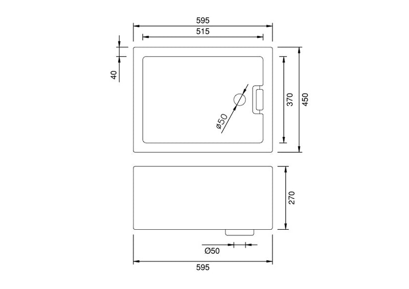 Belfast Sink - 595 * 455 * 270