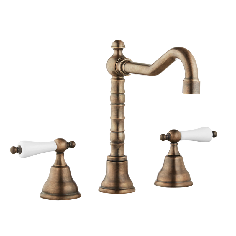 English Lever Kitchen Tap - English Tap Spout - Cross Handles