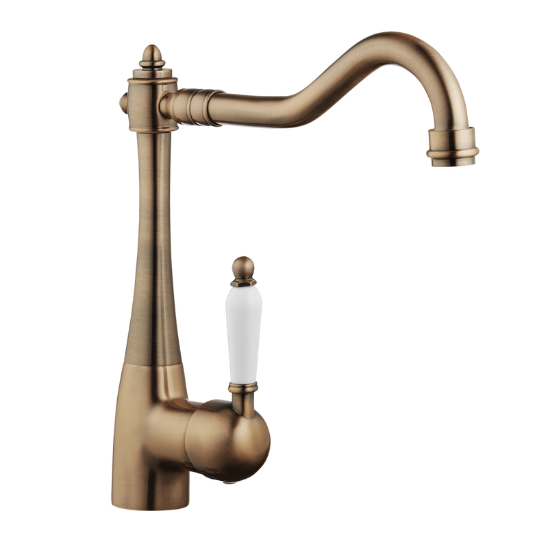 Traditional Kitchen Tap - Porcelain Lever