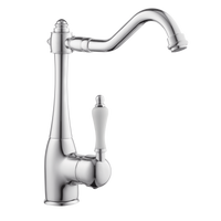 Traditional Kitchen Tap - Porcelain Lever