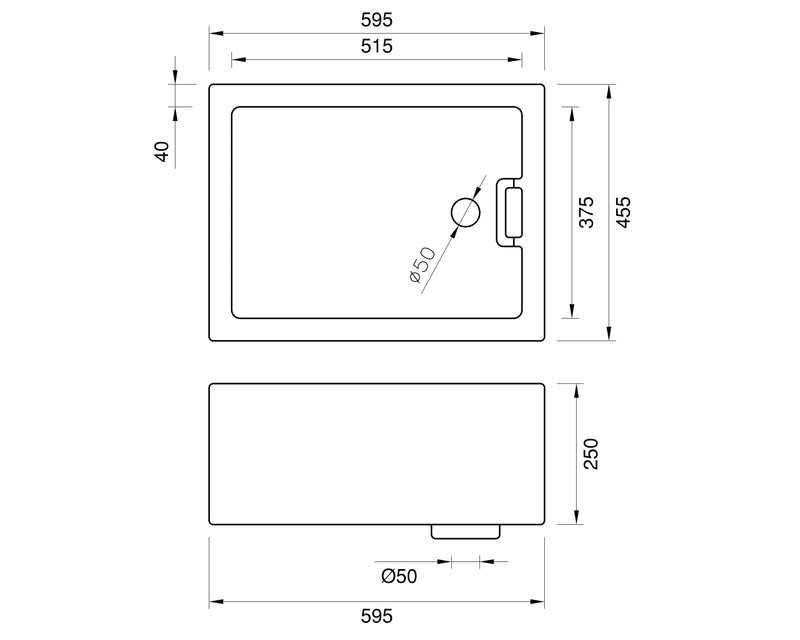 Belfast Sink - 595 * 455 * 250