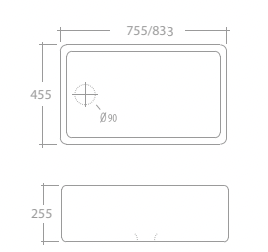 Black Friday Special - English Farmhouse Kitchen Sink - 755 * 500 x 250mm