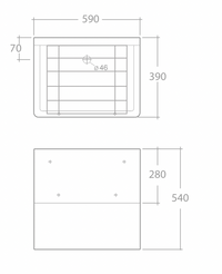Scullery Cleaners Fireclay Tub 510 x 390 x 490mm