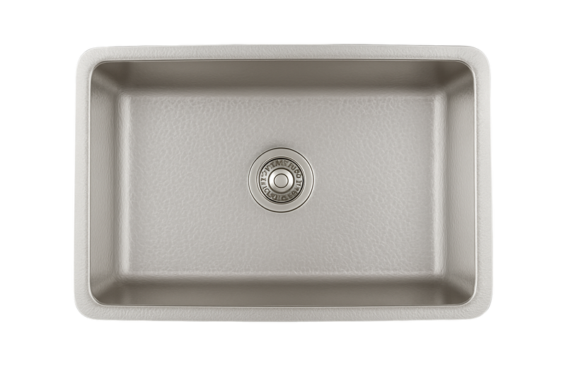 Stainless Steel Hammered Single Bowl Sink - 838mm