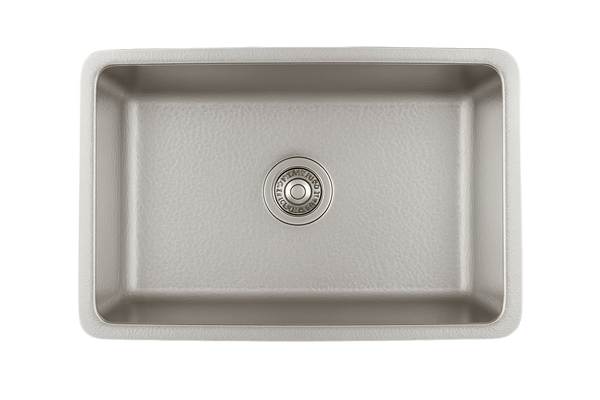 Stainless Steel Hammered Single Bowl Sink - 838mm