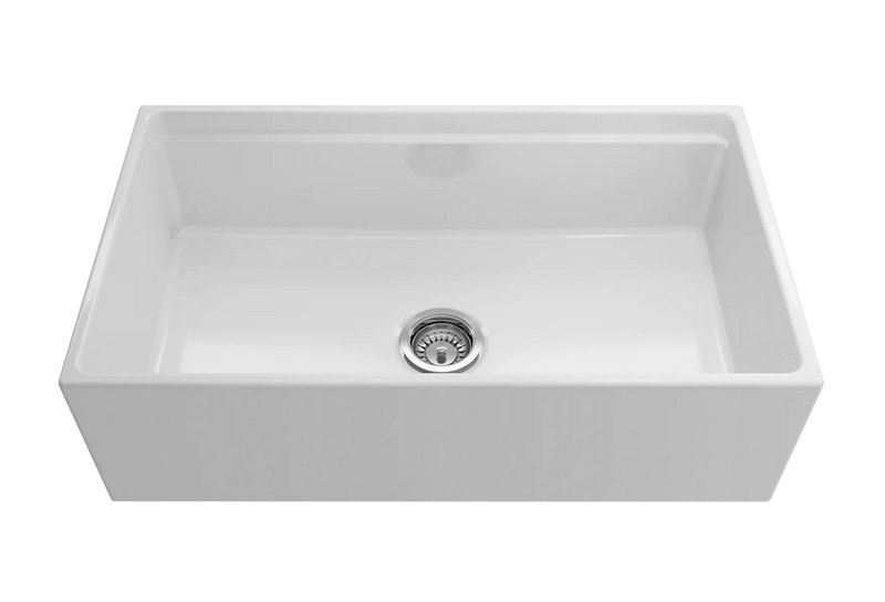 Black Friday Special - Farmhouse Sink with Chopping Board, Grid, Grill, Colander & Waste - 762mm