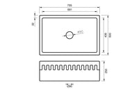 English Farmhouse Belfast Sink - 755 x 500 x 250mm
