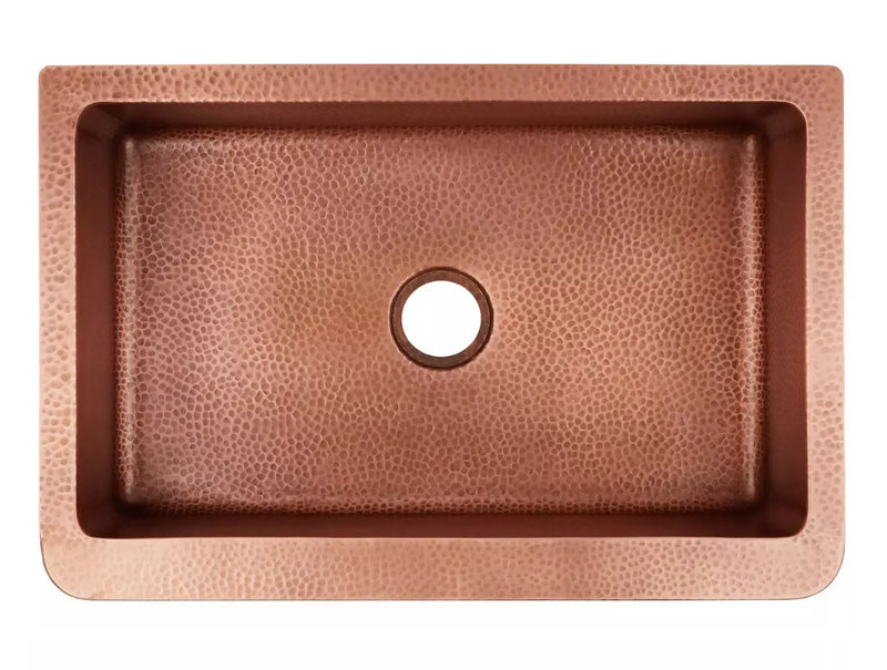 Copper Hammered Sink Small