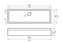 Keddington Sink 1220 x 135 x 205mm