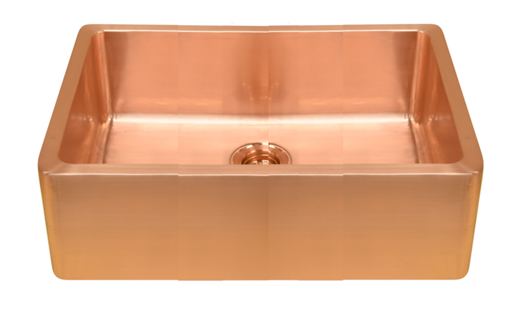 Shiny Copper Belfast Sink - 838 mm
