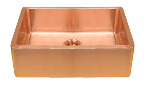 Shiny Copper Belfast Sink - 838 mm