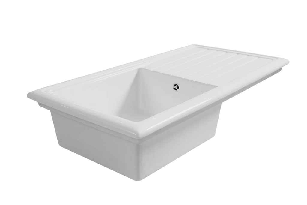 Soho 1.0 - Ceramic Kitchen Sink & Drain Board