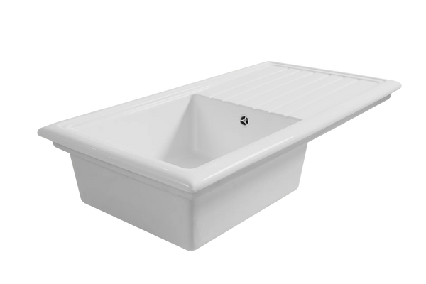 Soho 1.0 - Ceramic Kitchen Sink & Drain Board