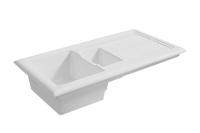 Soho 1.5 - Ceramic Kitchen Sink 1.5 Bowl And Drain Board