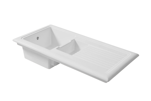 Soho 1.5 - Ceramic Kitchen Sink 1.5 Bowl And Drain Board