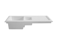 Soho 1.5 - Ceramic Kitchen Sink 1.5 Bowl And Drain Board
