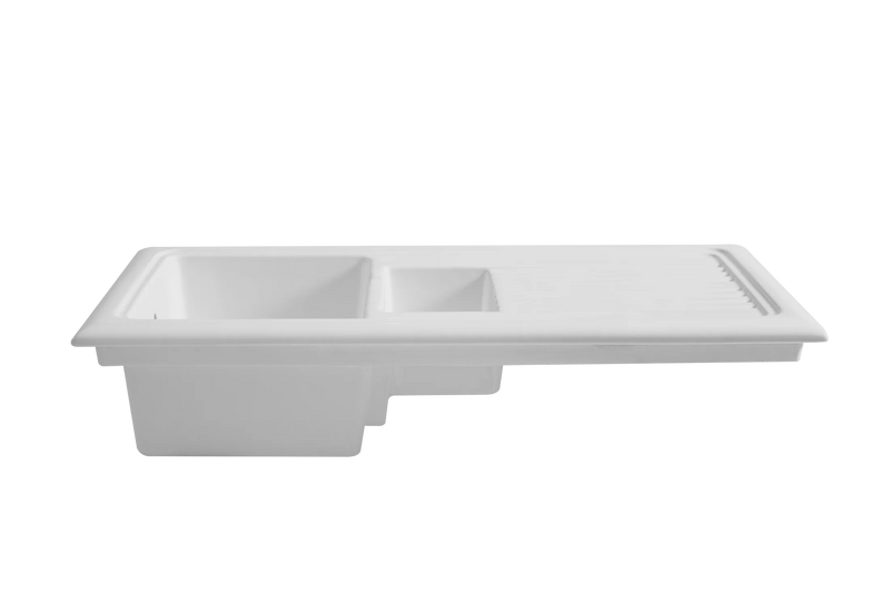 Soho 1.5 - Ceramic Kitchen Sink 1.5 Bowl And Drain Board