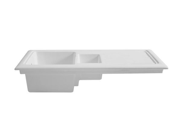 Soho 1.5 - Ceramic Kitchen Sink 1.5 Bowl And Drain Board