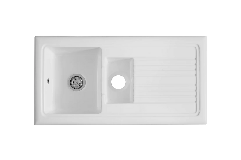 Soho 1.5 - Ceramic Kitchen Sink 1.5 Bowl And Drain Board