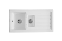 Soho 1.5 - Ceramic Kitchen Sink 1.5 Bowl And Drain Board