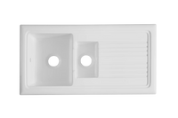 Soho 1.5 - Ceramic Kitchen Sink 1.5 Bowl And Drain Board