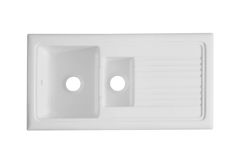 Soho 1.5 - Ceramic Kitchen Sink 1.5 Bowl And Drain Board