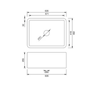 Copper Butler Sink - 635 mm