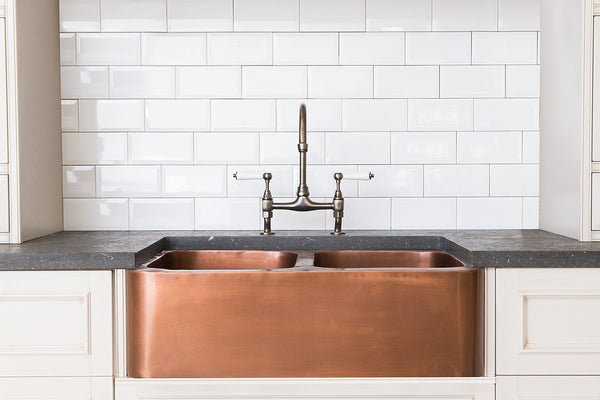 Copper Double Butler Sink