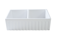 Double Fluted Farmhouse Sink