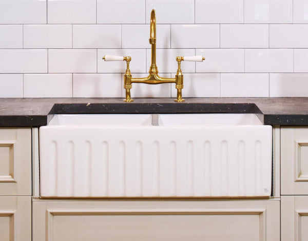 Double Fluted Kitchen Sink