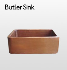 Large Copper Butler Sink