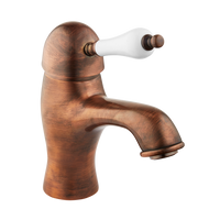 English Bathroom Tap - Metal Lever - Chrome / Metal Lever