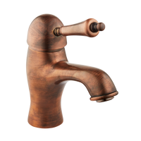 English Bathroom Tap - Metal Lever - Chrome / Metal Lever