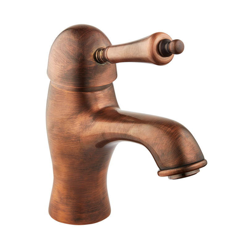 English Bathroom Tap - Metal Lever - Chrome / Metal Lever