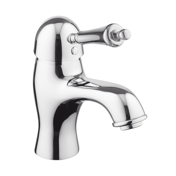 English Bathroom Tap - Metal Lever - Chrome / Metal Lever